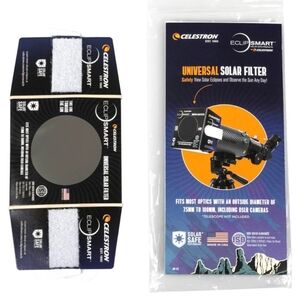 Celestron EclipSmart Safe Solar Eclipse Telescope and Camera Filter  NEW!
